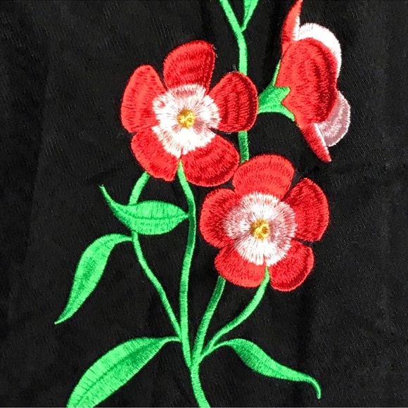 Anthropologie Sachin and Baby Embroidered Floristic Skirt Size 2 - Picture 5 of 8